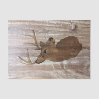 Outdoorsman Western Primitive barn wood deer Tissue Paper