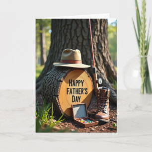 Outdoorsy Fathers Day Tribute Card