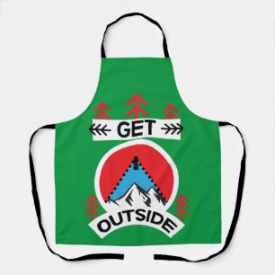 Outdoorsy Outdoorsmen Nature Lovers Art Trav Apron