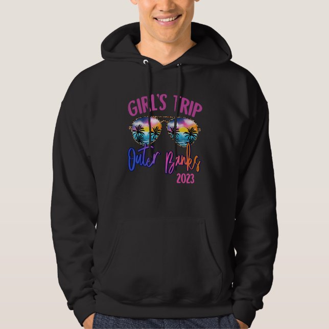 Outer Banks 2023 Girls Trip Sunglasses Summer Girl Hoodie (Front)