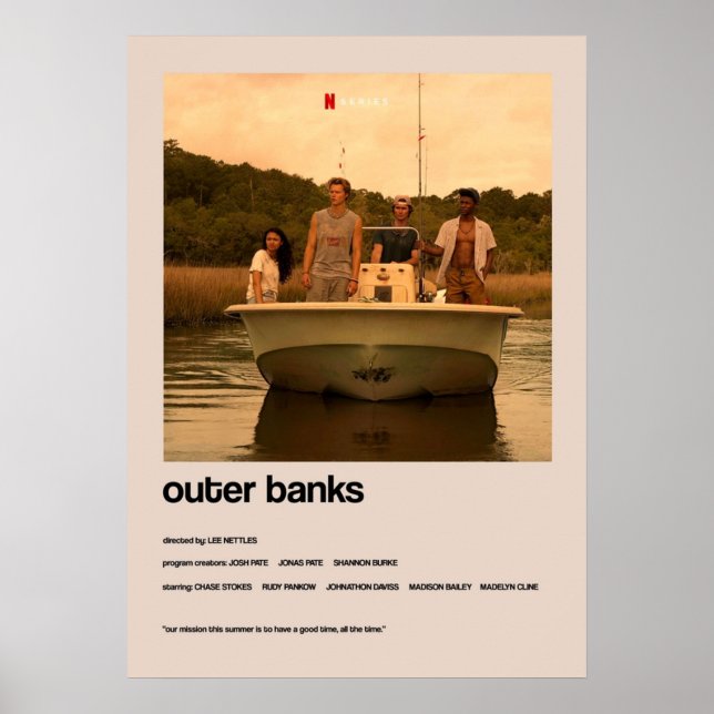 Outer Banks  Alternate Minimalist Cover Poster (Front)