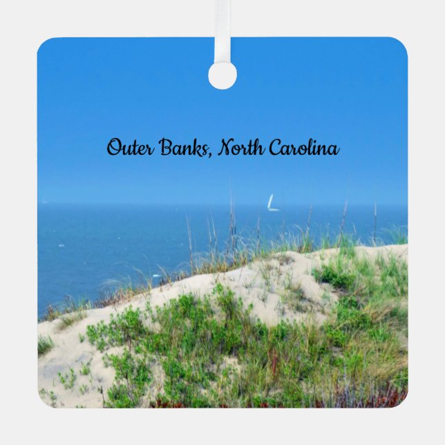 Outer Banks Aluminium Ornament (Front)