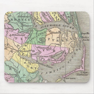 Outer Banks and Eastern North Carolina Map (1827) Mouse Pad