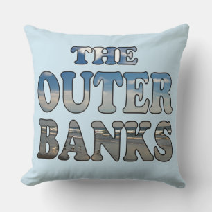 Outer Banks Beach Text Cushion