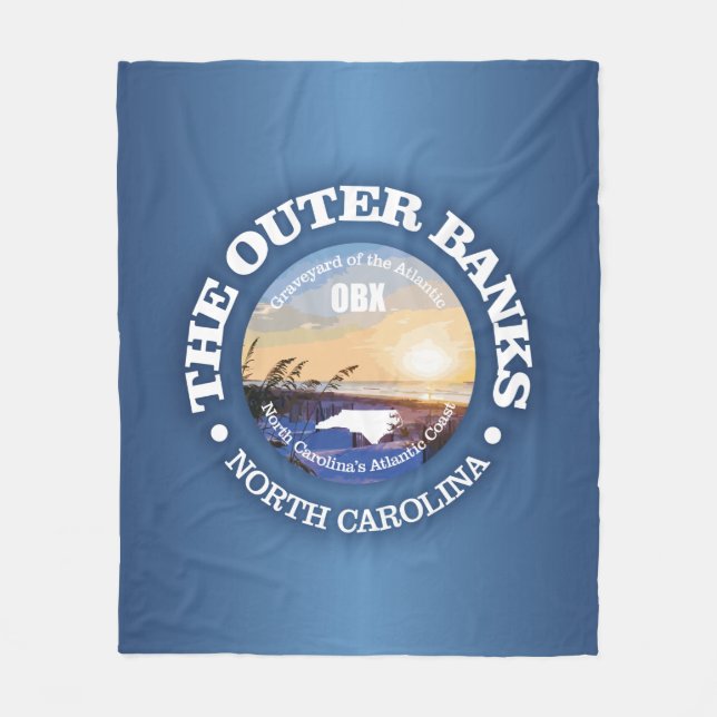 Outer Banks (C) Fleece Blanket (Front)