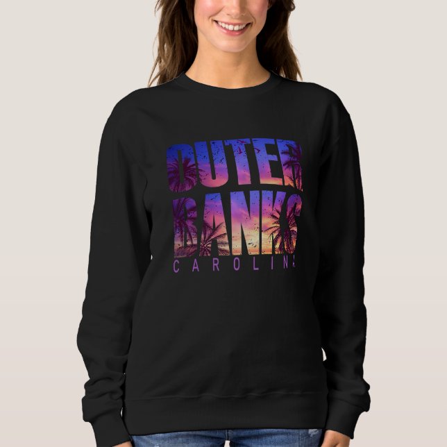 Outer Banks Carolina Summer Vacation Matching Fami Sweatshirt (Front)