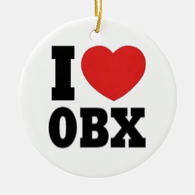 Outer Banks. Ceramic Ornament (Front)