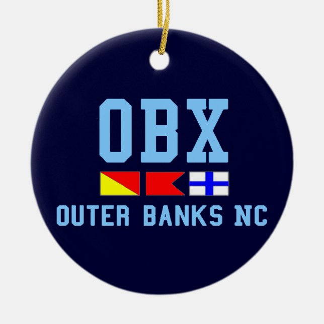 Outer Banks. Ceramic Ornament (Front)