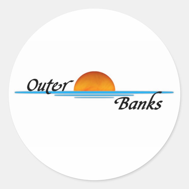 Outer Banks Classic Round Sticker (Front)