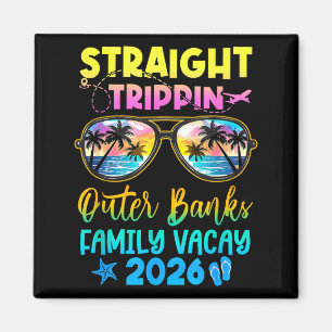 Outer Banks Family Vacay Vacation 2026 Straight Tr Magnet
