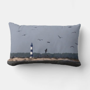 Outer Banks Lighthouse Lumbar Cushion