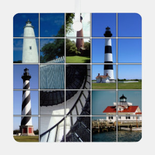 Outer Banks Lighthouses  Metal Tree Decoration