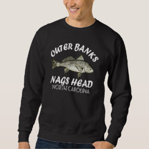 Outer Banks Nags Head Nc Striped Bass Sweatshirt