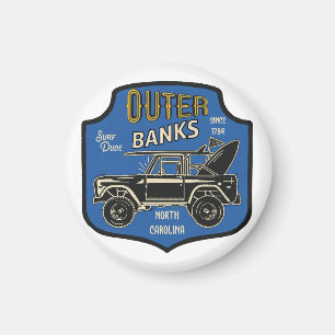 Outer Banks NC Badge Magnet