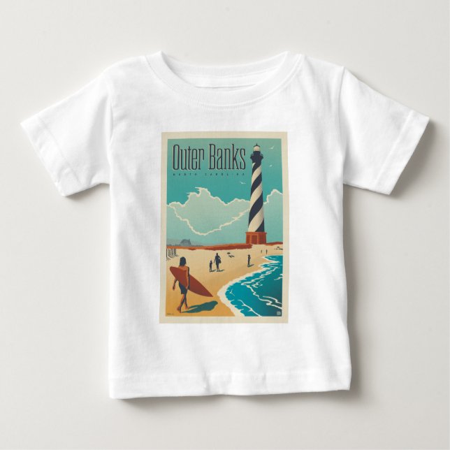 Outer Banks | North Carolina Baby T-Shirt (Front)
