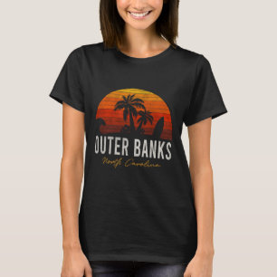 Outer Banks North Carolina Palms Vacation Trip Sur T-Shirt