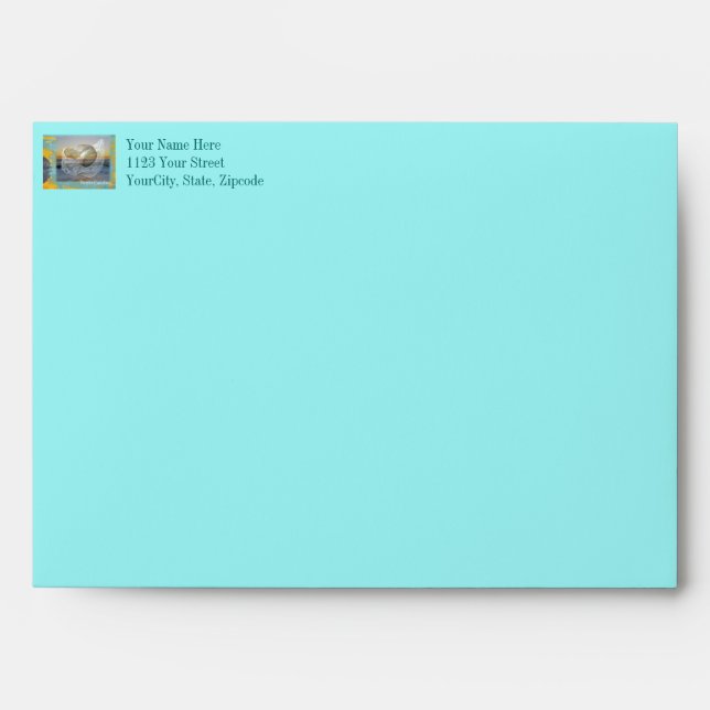 Outer Banks North Carolina Seashell & Surf Envelopes (Front)