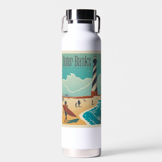 Outer Banks | North Carolina Water Bottle (Front)