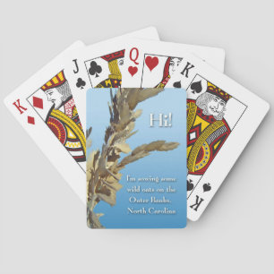 Outer Banks North Carolina Wild Oats Playing Cards
