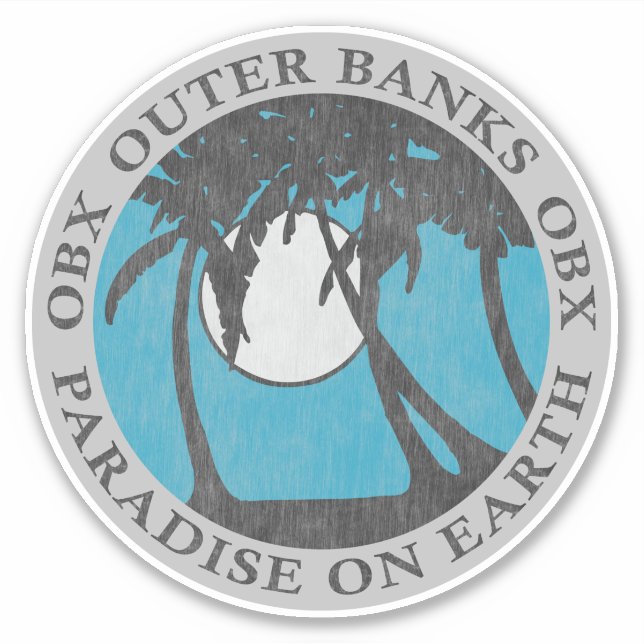 Outer Banks OBX Paradise On Earth (Silver) (Front)