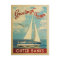 Outer Banks Postcard Sailboat Retro North Carolina