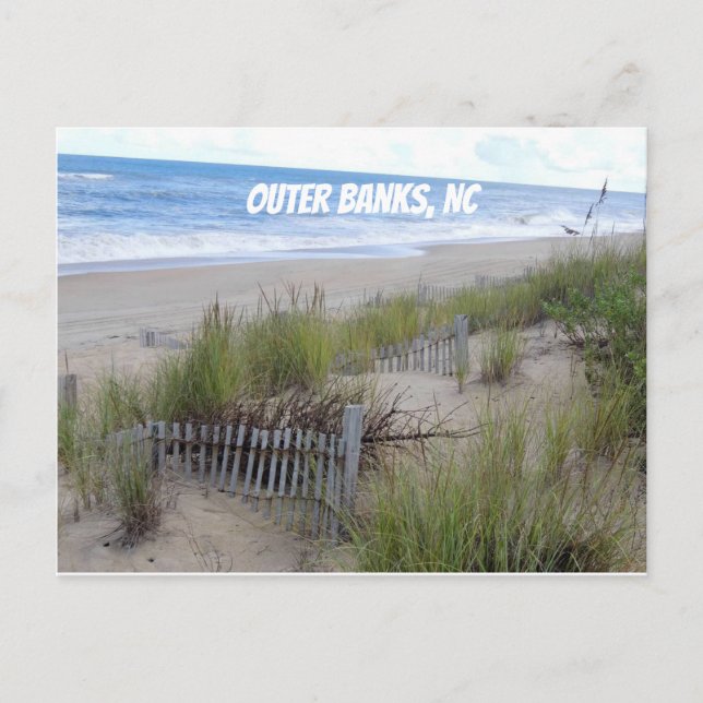 Outer Banks Sand Dunes Postcard (Front)