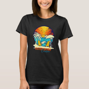 Outer Banks Sunset Carolina Vacation Couples Famil T-Shirt