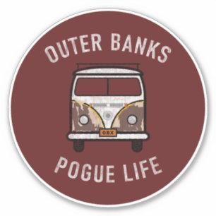 Outer Banks Van Pogue Life OBX Vintage (Maroon)