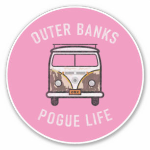 Outer Banks Van Pogue Life OBX Vintage (Pink)