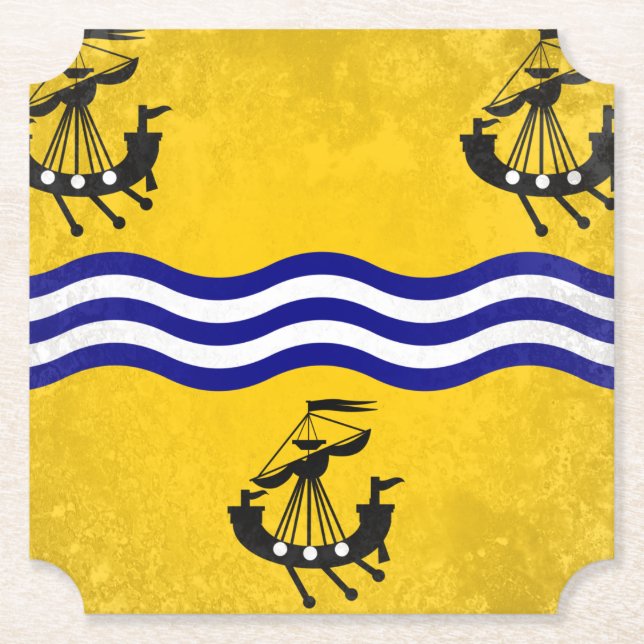 Outer Hebrides - Na h-Eileanan Siar Paper Coaster (Front)