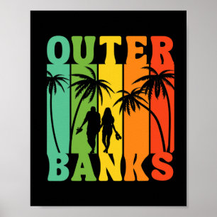 Outer Nks Shirts Vintage 80s Obx North Carolina Gi Poster