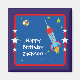 Outer Space 1 Birthday Magnet