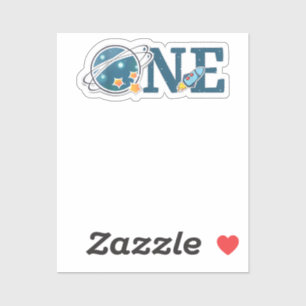 Outer Space 1 Year Old Birthday Graphic 1st Birthd