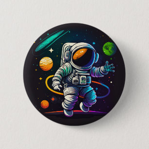 Outer Space 6 Cm Round Badge