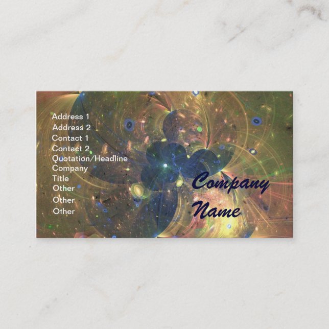 Outer Space Abstract Painting, Business Card (Front)