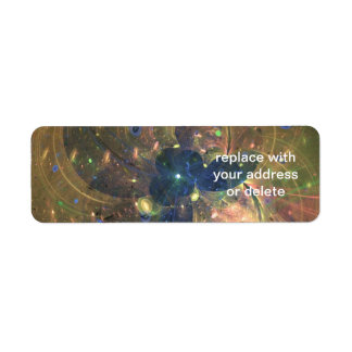 Outer Space Abstract Painting,  Label Return Address Label