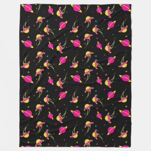 Outer Space Adventure Fleece Blanket