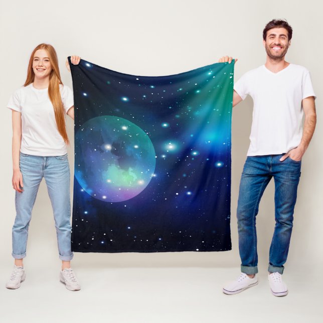 Outer Space and Stars  Fleece Blanket (In Situ)
