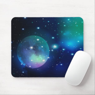 Outer Space and Stars Mouse Pad