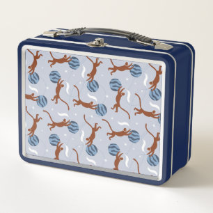 Outer Space Animals Collection Bar Metal Lunch Box