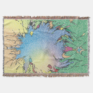 Outer Space art Throw Blanket