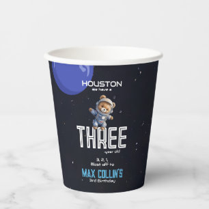 Outer Space Astronaut Any Age Birthday Paper Cups