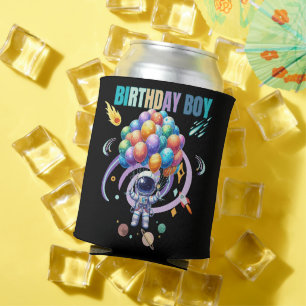 Outer Space Astronaut Birthday Boy Can Cooler