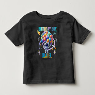 Outer Space Astronaut Birthday Boy Toddler T-Shirt