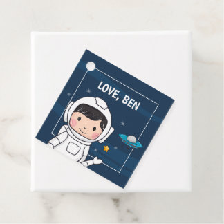 Outer Space Astronaut Birthday Party Favour Tags
