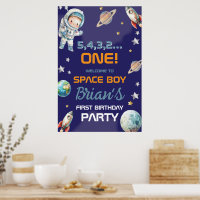 Outer Space Astronaut First Birthday