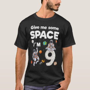 Outer Space Astronaut Planets Nine Year Old 9th Bi T-Shirt