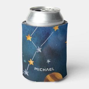 Outer Space Astronaut Shuttle Personalised Can Cooler