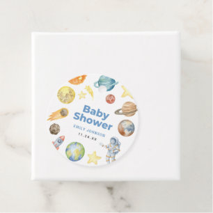 Outer Space Baby shower Favour Tags