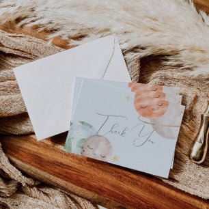 Outer Space Baby Shower Thank You Card